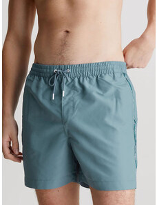 Calvin Klein ανδρικό μαγιό shorts πετρόλ polyester regular fit km0km00955-c7y