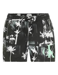 Calvin Klein Swimwear Σορτσάκι-μαγιό μέντα / μαύρο / λευκό