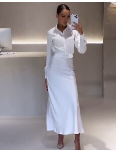 Creative Φόρεμα - κώδ. 23800 - 2 - λευκό