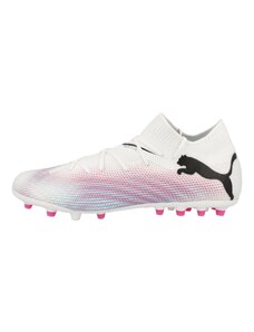 PUMA Παπούτσι ποδοσφαίρου 'Future 7 Pro' γαλάζιο / ροζ / μαύρο / λευκό