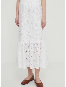 Βαμβακερή φούστα Joop! χρώμα: άσπρο