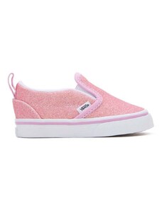 Παιδικά πάνινα παπούτσια Vans TD Slip-On V χρώμα: ροζ