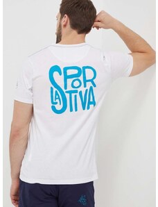 Μπλουζάκι LA Sportiva Back Logo χρώμα: άσπρο, F04000000