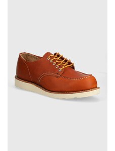 Δερμάτινα κλειστά παπούτσια Red Wing Shop Moc Oxford χρώμα: πορτοκαλί, 8092