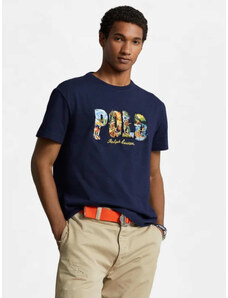 Polo Ralph Lauren T-shirt κανονική γραμμή μπλε σκούρο