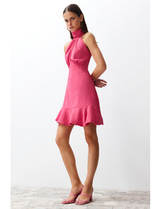 Trendyol Pink Woven Mini Dress