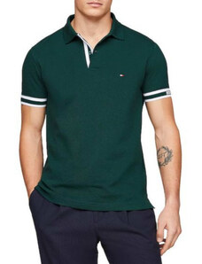 Tommy Hilfiger Polo μπλούζα slim fit πράσινο σκούρο
