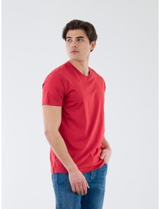 REBASE T-Shirt Ανδρικό Μονόχρωμο - Κοραλί - 018004
