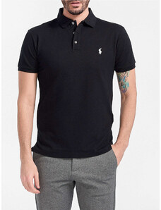 Polo Ralph Lauren Polo μπλούζα slim fit μαύρο