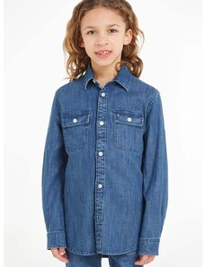 Παιδικό τζιν πουκάμισο Tommy Hilfiger