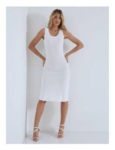 Celestino Midi αμάνικο φόρεμα λευκο για Γυναίκα