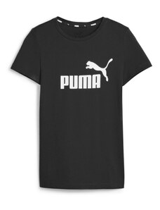 PUMA Μπλουζάκι 'Essentials' μαύρο / λευκό