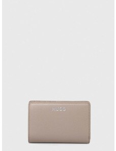 Πορτοφόλι HUGO χρώμα: μπεζ