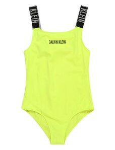 Calvin Klein Swimwear Ολόσωμο μαγιό γκρι / μήλο / μαύρο
