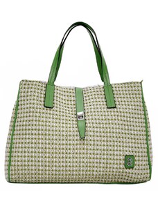 BagtoBag Ψάθινη τσάντα ώμου BY-31401 - Πράσινο