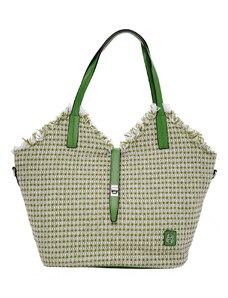BagtoBag Ψάθινη τσάντα ώμου BY-31402 - Πράσινο