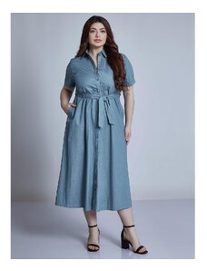 Celestino Midi φόρεμα με τζιν όψη ιντιγκο για Γυναίκα