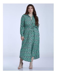 Celestino Maxi φόρεμα με ζώνη πρασινο ανοιχτο για Γυναίκα