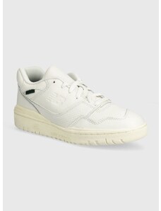 Δερμάτινα αθλητικά παπούτσια New Balance BB550PWT χρώμα: άσπρο, BB550PWT