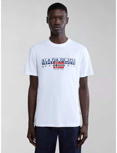 Napapijri T-shirt Aylmer κανονική γραμμή λευκό
