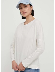 Βαμβακερή μπλούζα με μακριά μανίκια North Sails χρώμα: μπεζ, 093373