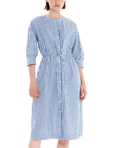 KOURBELA Φορεμα "Striped Softness" Shirt Dress S24268 13366-spiritualblue-whstp