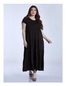 Celestino Βαμβακερό maxi φόρεμα μαυρο για Γυναίκα