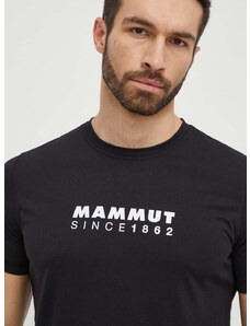 Αθλητικό μπλουζάκι Mammut Mammut Core χρώμα: μαύρο