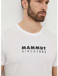 Αθλητικό μπλουζάκι Mammut Mammut Core χρώμα: άσπρο