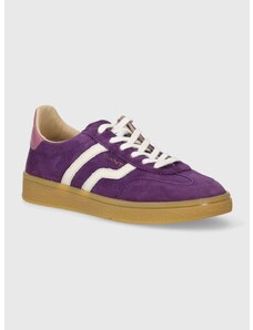 Σουέτ αθλητικά παπούτσια Gant Cuzima χρώμα: μοβ, 28533550.G507