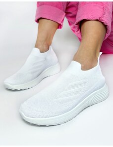 INSHOES Υφασμάτινα slip-on sneakers Λευκό