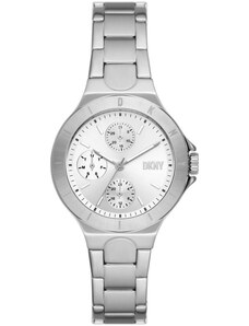 DKNY Chambers Multifunction - NY6678, Silver case with Stainless Steel Bracelet