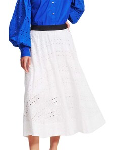 KARL LAGERFELD Φουστα Embroidery Skirt 241W1200 100 white