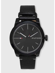 Ρολόι Tommy Hilfiger χρώμα: μαύρο