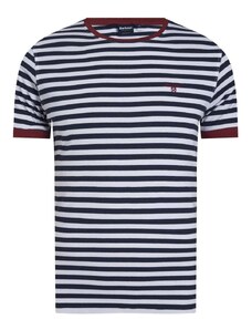 Barbour T-shirt Quay Μαρινιέρα Κανονική Γραμμή