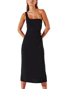 KARL LAGERFELD Φορεμα Karl Dna One Shoulder Dress 241W2200 999 black