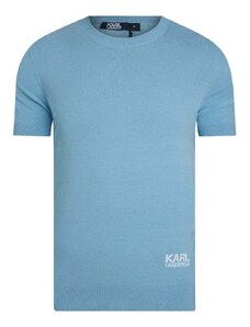 Karl Lagerfeld Πλεκτή T-shirt Μπλούζα Κανονική Γραμμή