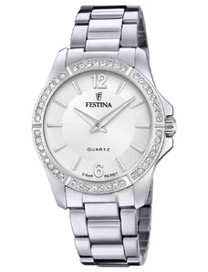 FESTINA F20593/1 Crystals Silver Stainless Steel Bracelet