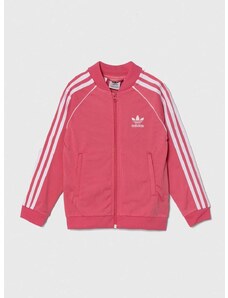 Παιδική μπλούζα adidas Originals χρώμα: ροζ