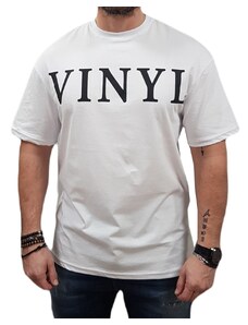 Vinyl Art Clothing Vinyl Art - 20100-02 - Oversized t-shirt - White - μπλούζα μακό