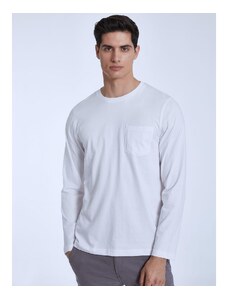 Celestino Ανδρική βαμβακερή μπλούζα με τσέπη λευκο για Άντρα