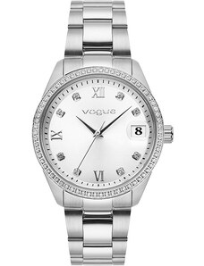 VOGUE Reina Crystals - 614184, Silver case with Stainless Steel Bracelet