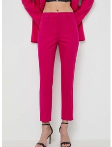Παντελόνι Weekend Max Mara χρώμα: ροζ