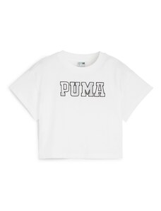 PUMA Μπλουζάκι μαύρο / ασημί / λευκό