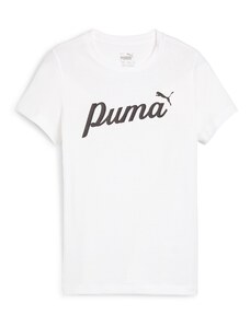 PUMA Μπλουζάκι 'ESS' μαύρο / λευκό