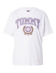 Tommy Jeans Μπλουζάκι 'Varsity Sport 3' καμηλό / πασχαλιά / μαύρο / λευκό