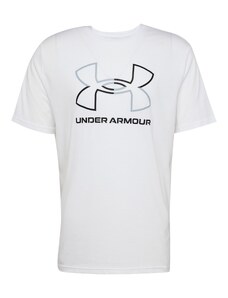 UNDER ARMOUR Λειτουργικό μπλουζάκι 'Foundation' γκρι / μαύρο / λευκό
