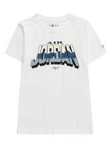 Jordan Μπλουζάκι 'WORLD' σκούρο μπλε / κίτρινο παστέλ / μαύρο / λευκό