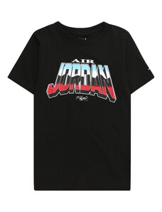 Jordan Μπλουζάκι 'WORLD' γαλάζιο / κόκκινο / μαύρο / λευκό