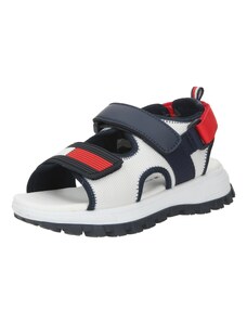 TOMMY HILFIGER Ανοικτά παπούτσια σκούρο μπλε / κόκκινο / λευκό